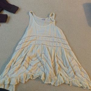 Cream Free People Lace and Voile Dress